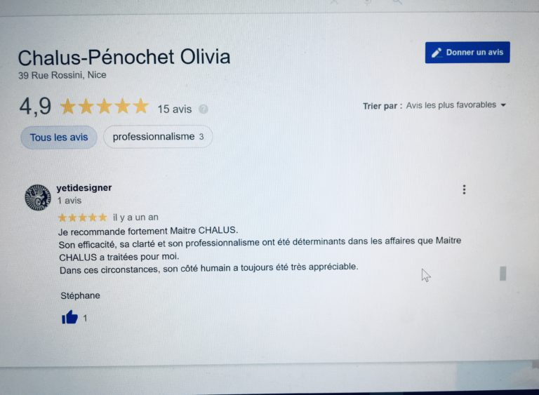 avis client