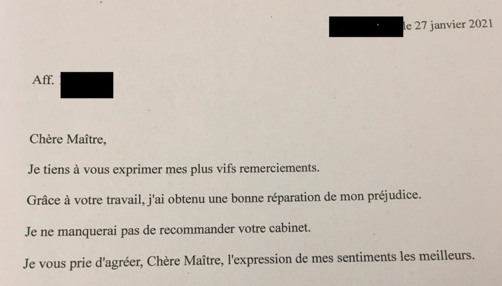 Une bonne réparation - Accident de la route 2021