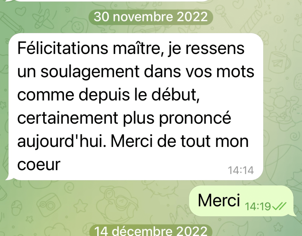 Avis client de félicitations