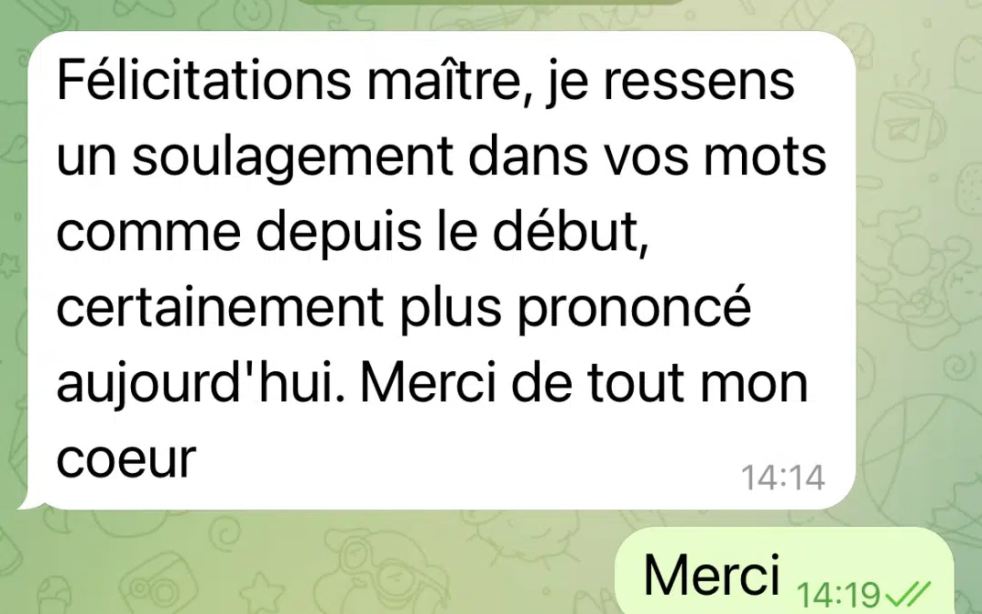 Avis client de félicitations