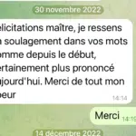 Avis client de félicitations