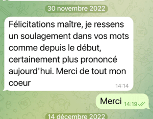 Avis client de félicitations