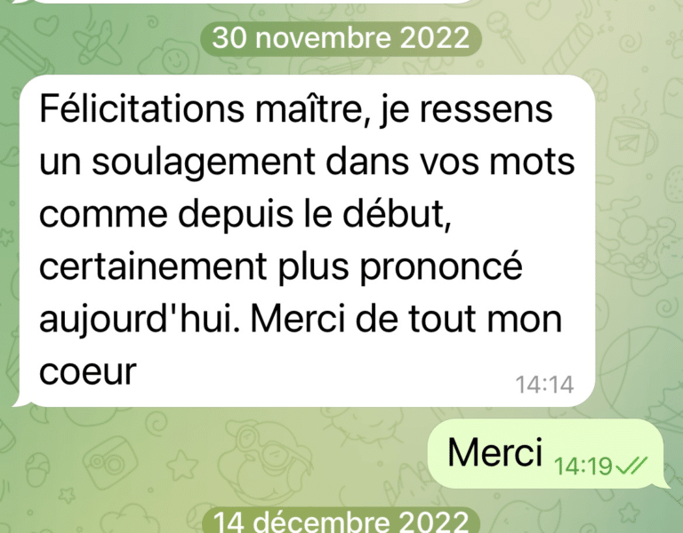 Avis client de félicitations