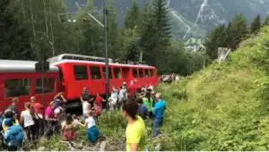 victimes d'accident de petit train du Montblanc
