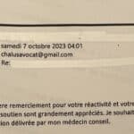 Un email de remerciement