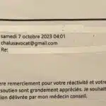 Un email de remerciement