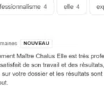 Avis 5 étoiles google victime accident de scooter qui remercie Me Chalus avocat en dommage corporel pour le résultat excellent