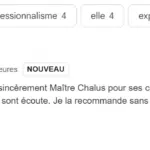 Une victime de morsure de chat remercie Me Chalus pour sa compétence, son professionnalisme et son écoute.